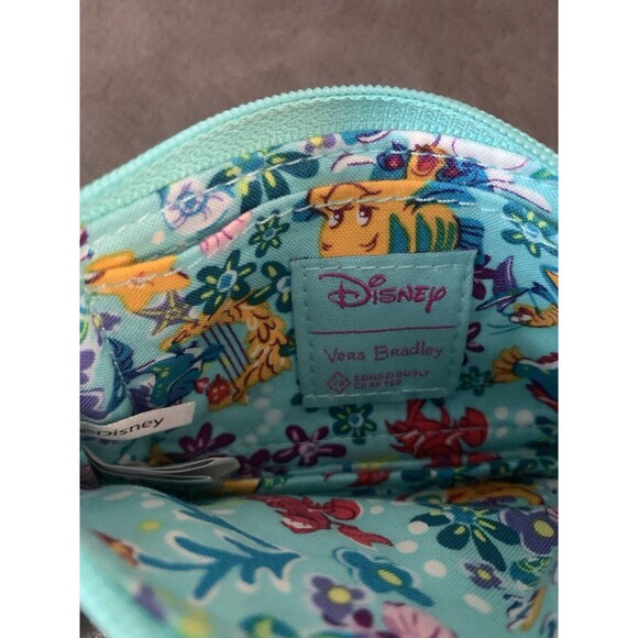 Vera Bradley Disney The Little Mermaid - Flounder - Floral - Card Wallet Coin - Picture 3 of 3